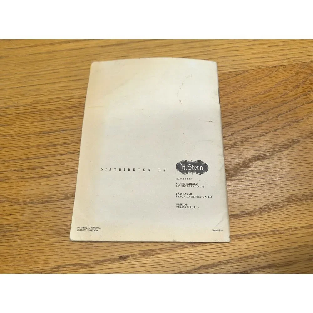 Vintage H. Werner Introduction Brazilian Gems PBuenos‎ Aires Advertising Booklet
